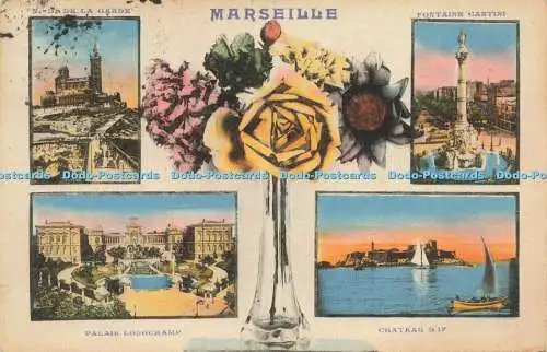 R621912 Marseille N D De La Garde Fontaine Cantini Palais Longchamp Chateau dIf