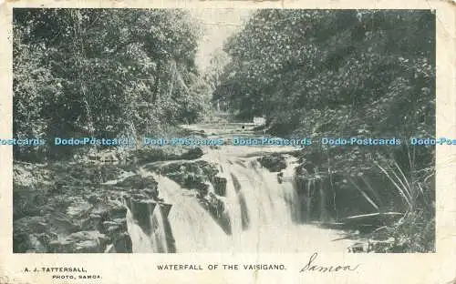 R617511 A J Tattersall Wasserfall von Vaisigano 1908