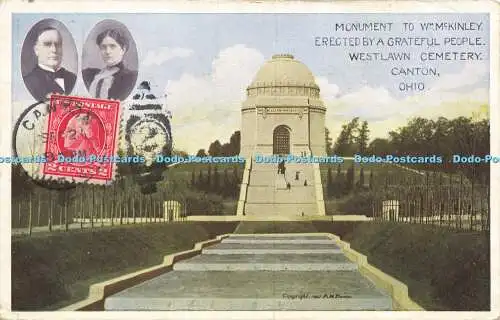 R617513 Denkmal für Wm McKinley errichtet von einem dankbaren Volk Westlawn Cemetery C