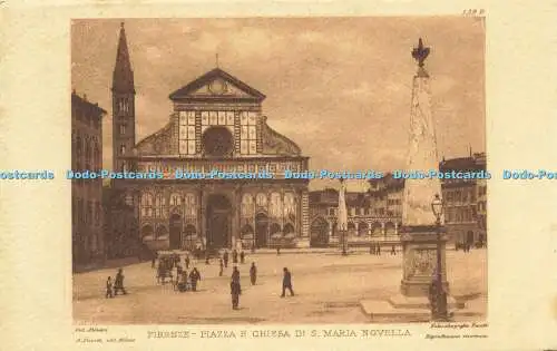 R617520 Firenze Piazza e Chiesa di S Maria Novella Fot Alinari A Fusetti