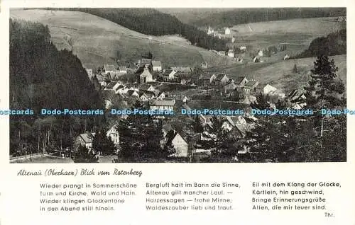 R617525 Altenau Oberharz Blick vom Rotenberg C M T Carl Thoericht Photo Plasma