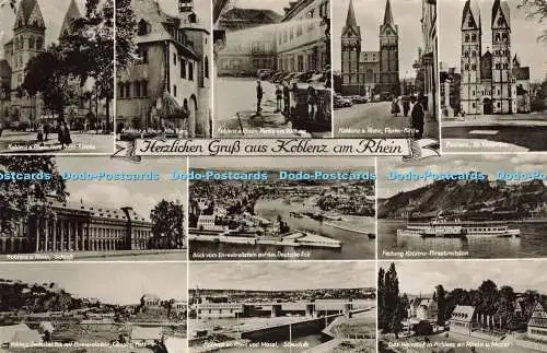 R621956 Herzlichen Gruss aus Koblenz am Rhein Albert Nonn 1954 Multi View