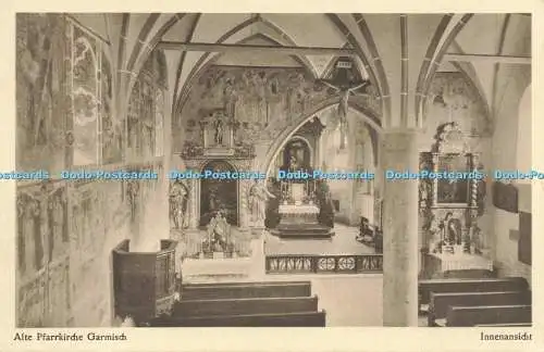 R621964 Alte Pfarrkirche Garmisch Innenansicht Kath Pfarramt Garmisch J V Wust