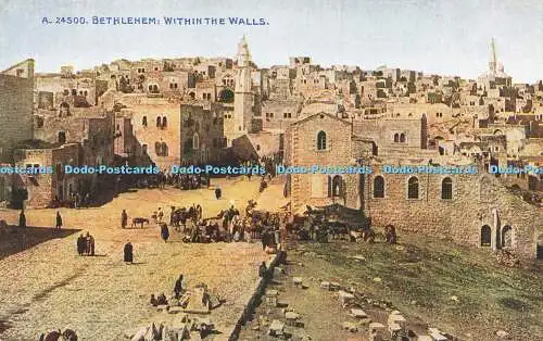 R617541 A 24500 Bethlehem Within the Walls Celesque Serie Photochrom