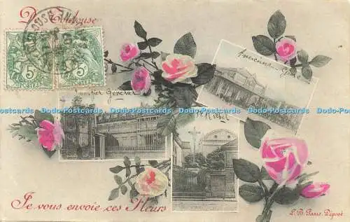 R617550 De Toulouse Je vous envoie ces Fleurs L B Paris 1907 Multi View