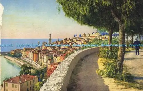 R617553 30 Menton La Vieille Ville et le Boulevard de Garavan Lemaitre Editeur N