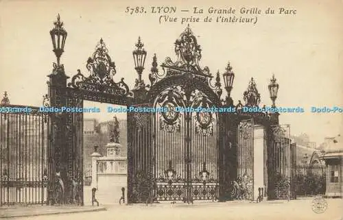 R615060 5783 Lyon La Grande Grille du Parc Vue prise de linterieur S Farges B an