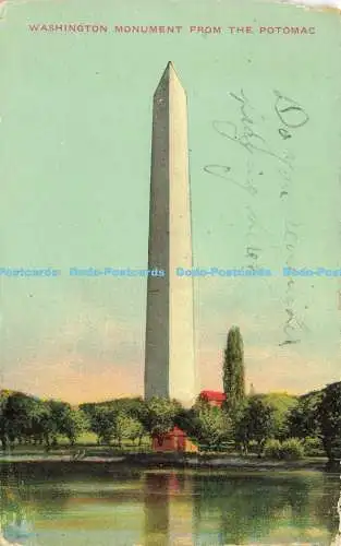 R619576 Washington Monument from Potomac Washington B S Reynolds 1911