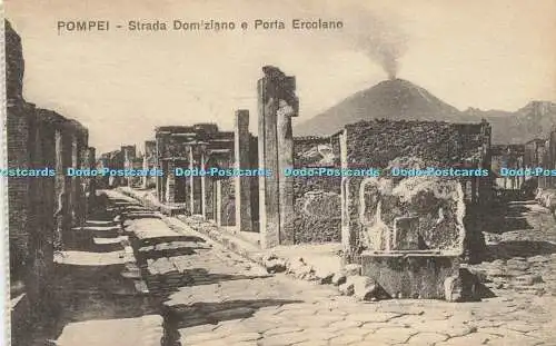 R615075 Pompei Strada Domiziano e Porta Ercolano Ditta R Zedda di V Carcavallo N