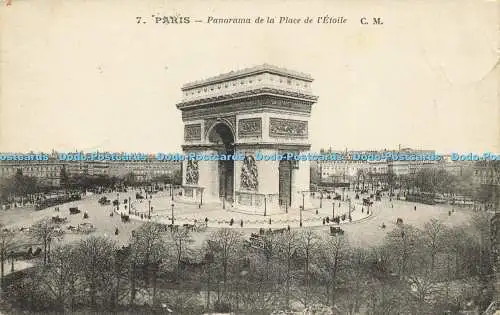 R622015 7 Paris Panorama de la Place de lEtoile C M 1918