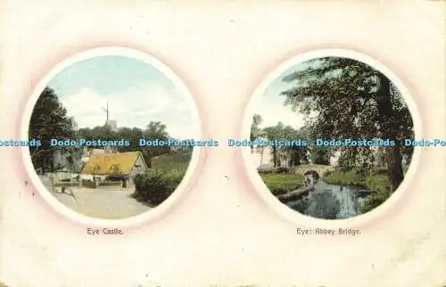 R622020 Eye Castle Abbey Bridge A G Roper 1910 Multi View