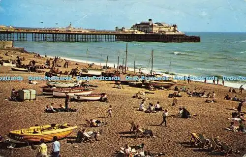 R622021 S 218 Beach and Palace Pier Brighton C G Williams C J Nicholas Plastichr