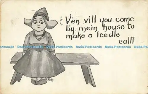 R622028 Ven vill you come by mein house to make a leedle call Walkers Post Card