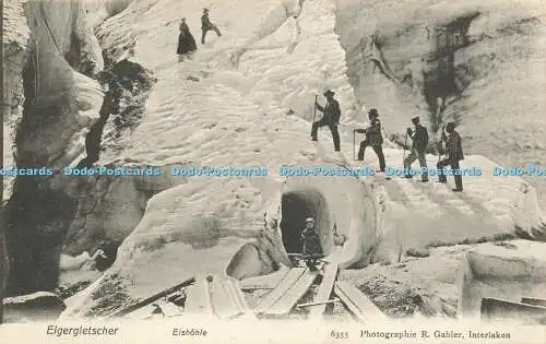 R614289 Eigergletscher Eishohle 6355 R Gabler Interlaken 1908