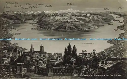 R614296 7428 Lausanne et Panorama du Lac Leman Jaeger