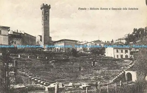 R617642 Fiesole Anfiteatro Romano e Campanile della Cattedrale STA 88937