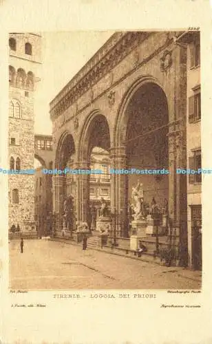 R619707 134 B Fot Alinari Firenze Loggia dei Priori A Fusetti