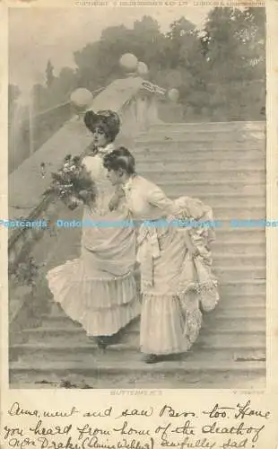 R619708 Schmetterlinge V Corcos Damen Treppe S Hildesheimer 1907