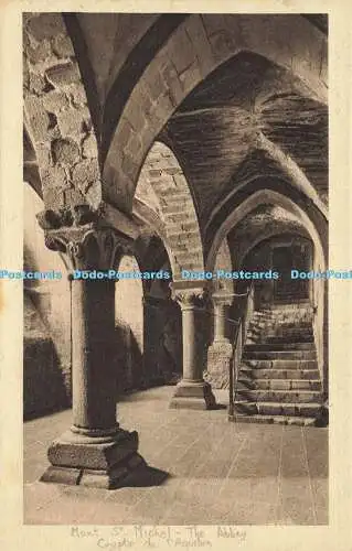 R619719 J P 61 Mont St Michel Abbey Crypt of Aquilon XIIth age Edition speciale