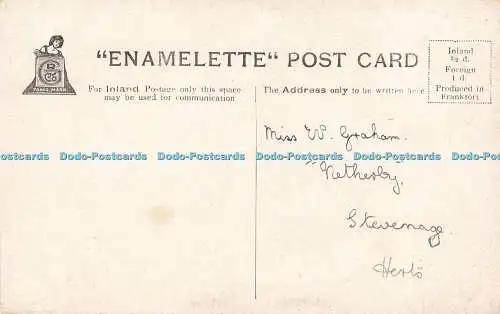 R619726 Miss Zena Dare Eves A 129 Emamelett Postkarte