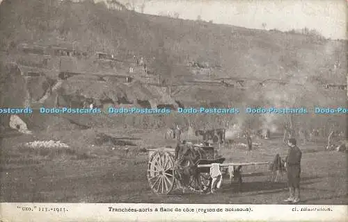 R614370 Geo 113 1915 Tranchees abris a flanc de cote Region de Soissons