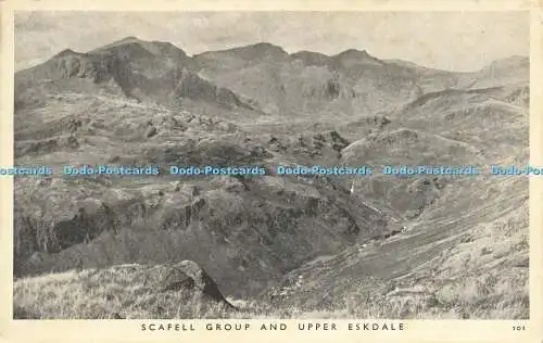 R622167 Scafell Group and Upper Eskdale 101 J B Post Card