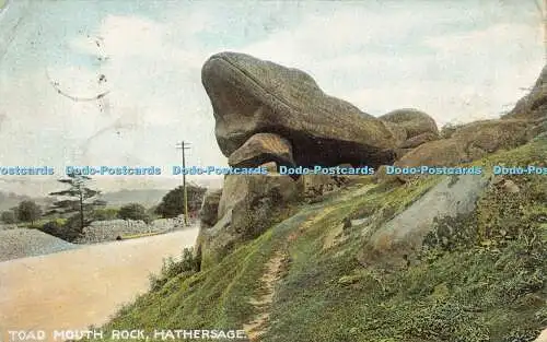 R614393 Toad Mouth Rock Hathersage A P No 2713 Artistic Series 1905