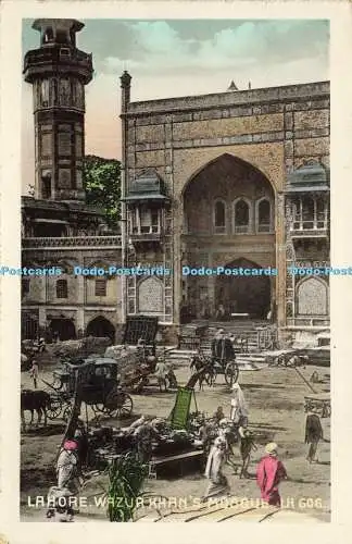 R619801 Lahore Wazur Khans Moschee LH 606 D Macropolo Kalkutta