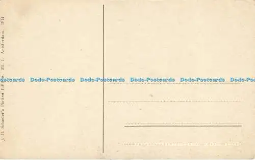 R619803 Middelburg Gistpoort J H Schaefers Platino Edition Mi 1 Amsterdam 1914