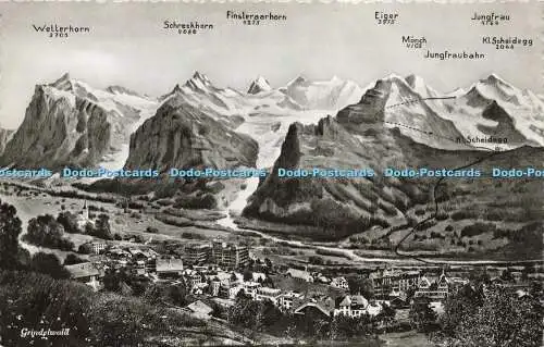 R617783 Grindelwald Wetterhorn Schreckhorn Finsteraarhorn Eigermönch Jungfrau J