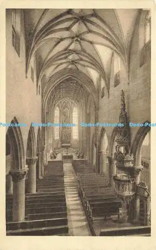 R615311 Heilbronn Innenansicht der St Killianskirche Blick zum Hochaltar Hermann