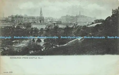 R622267 Edinburgh von Castle Hill B und D 915