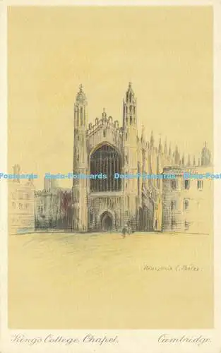 R619877 Kings College Chapel Cambridge Marjorie C Ballen A B C