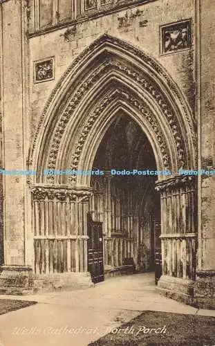 R619881 Wells Cathedral North Porch T W Phillips No 257 B Friths Series