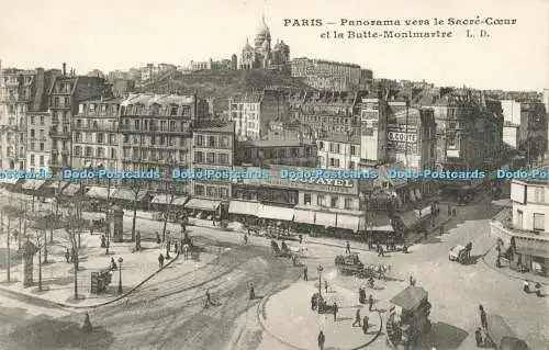 R617857 Paris Panorama vers le Sacre Coeur et la Butte Montmartre L D Imp A Fauc