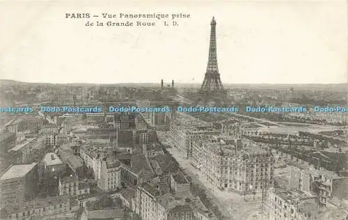 R617859 Paris Vue Panoramique prise de la Grande Roue L D Imp A Faucheux Chelles