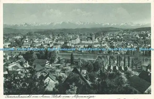 R617862 Generalansicht von Aarau Blick vom Alpenzeiger Christl Buchhandlung D Fr