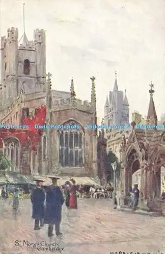 R619894 St Marys Church Cambridge Artist Series J W Ruddock 1907