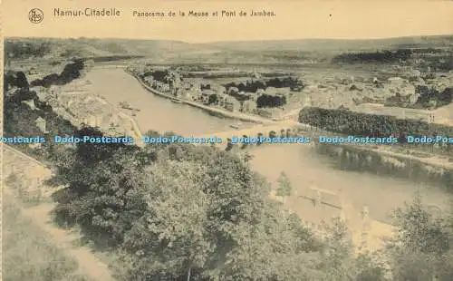 R622315 Nels Namur Citadelle Panorama de la Meuse et Pont de Jambes Ern Thill Br