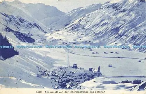 R617865 14873 Andermatt von der Oberalpstrasse aus gesehen Wehrli A G Kilchberg