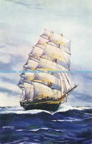 R619966 A F D Bannister 1930 Segelschiff Titania Lachs