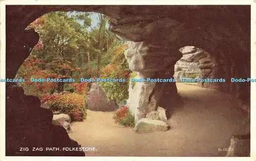 R617952 Zick Zack Path Folkestone G 1020 Carbo Colour Valentines 1957