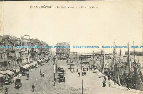 R622412 36 Le Treport Le Quai Francois Ier et le Port Arnault