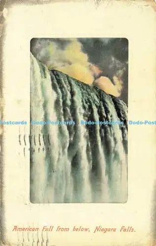 R620006 American Fall from below Niagara Falls J W Vogt 1911