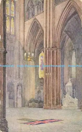 R620043 Inschrift auf Grab in Westminster Abbey British Warrior who fiel in Gr