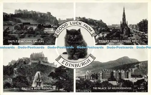 R622471 Good Luck from Edinburgh A 4731 Silveresque Valentines Multi View