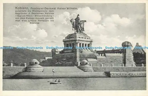 R618020 Koblenz Provinzial Denkmal Kaiser Wilhelm Fritz Gutmann