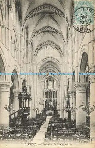 R620078 13 Lisieux Interieur de la Cathedrale ND Phot 1905