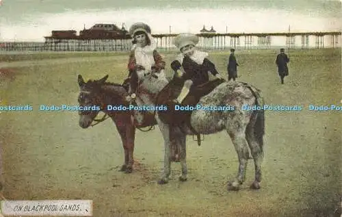 R618049 On Blackpool Sands Donkeys R H O Hill