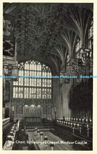 R620115 Choir St Georges Chapel Windsor Castle T V A P Oxford Series XXVII 1247